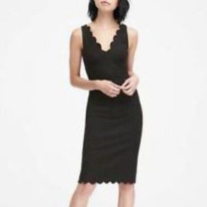 Banana Republic Scalloped Bi-Stretch Pencil Dress